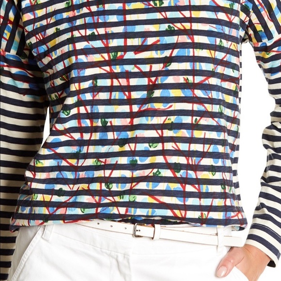 MICHAEL DE FEO J.CREW STRIPED T-SHIRT small - Picture 3 of 8